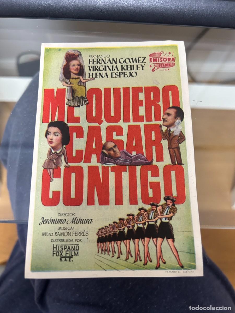 Cine: &ordm;1056 ME QUIERO CASAR CONTIGO GRAN CINEMA COCA VALLADOLID CON PUBLICIDAD BUEN ESTADO