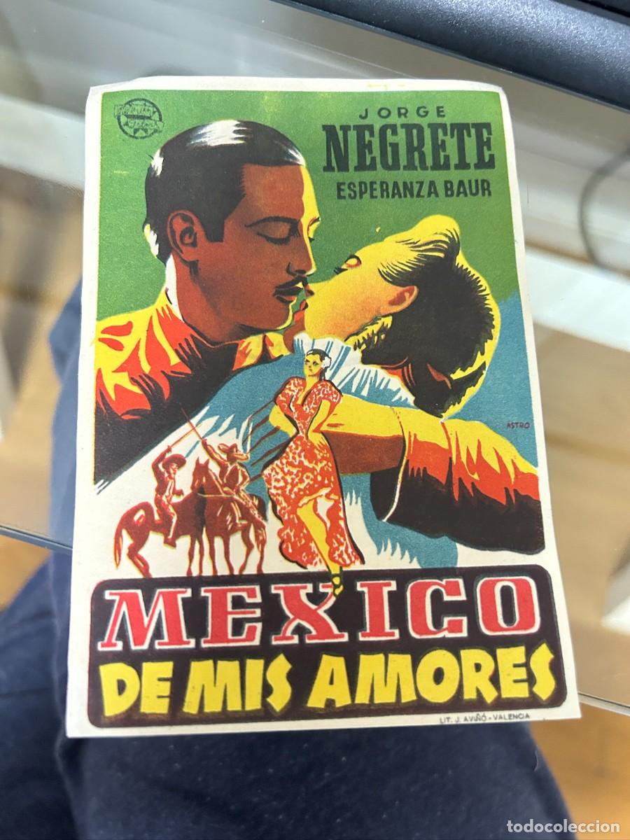 Cine: &ordm;1063 MEXICO DE MIS AMORES JORGE NEGRETE SELLO CONSTANTINA BUEN ESTADO