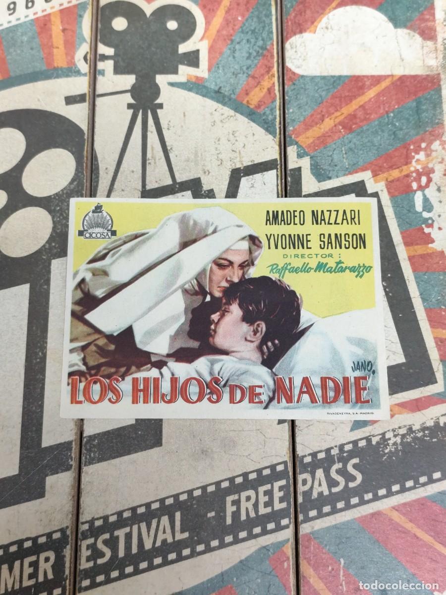 Folhetos de m&atilde;o de filmes antigos de cinema: Hijos de nadie sin publicidad