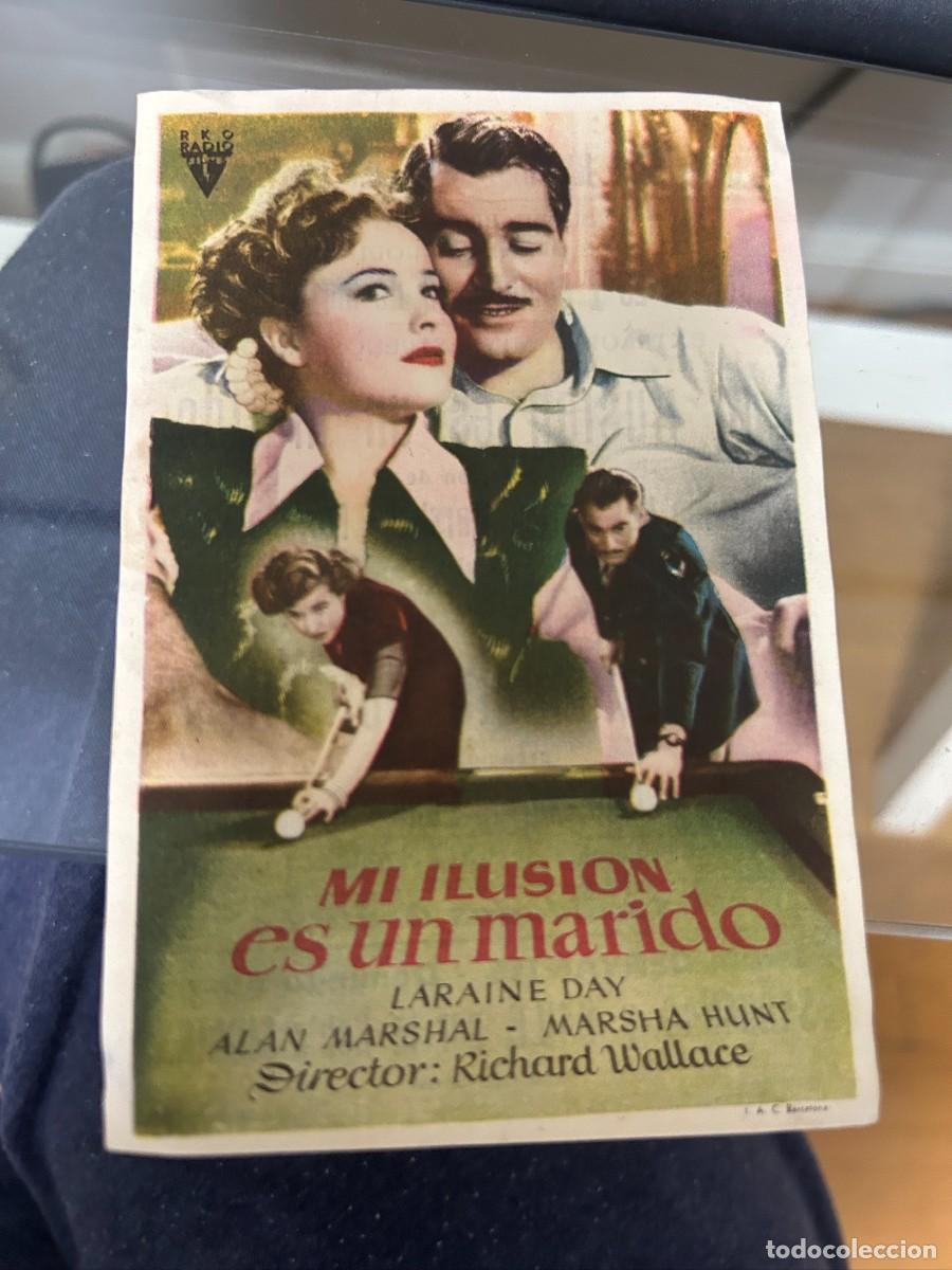 Cine: &ordm;1078 MI ILUSION ES UN MARIDO CINE CERVANTES SABADELL BUEN ESTADO CON PUBLICIDAD