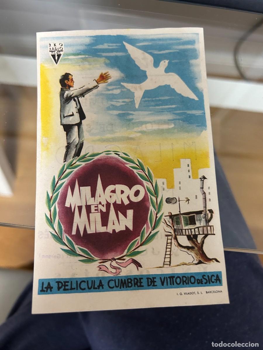 Kino: &ordm;1082 MILAGRO EN MILAN CINE MONTERROSA REUS CON PUBLICIDAD BUEN ESTADO