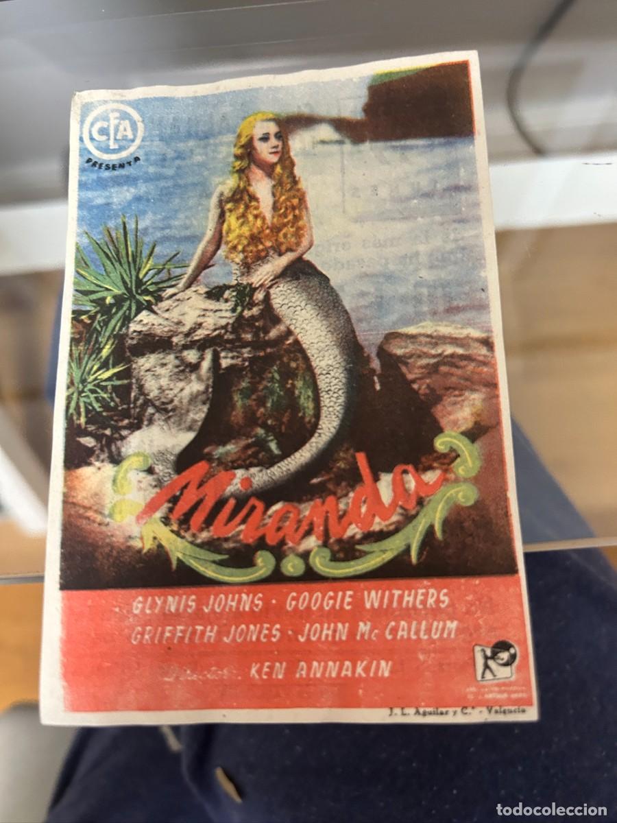 Cine: &ordm;1095 MIRANDA CINE ALHAMBRA ZARAGOZA CON PUBLICIDAD BUEN ESTADO