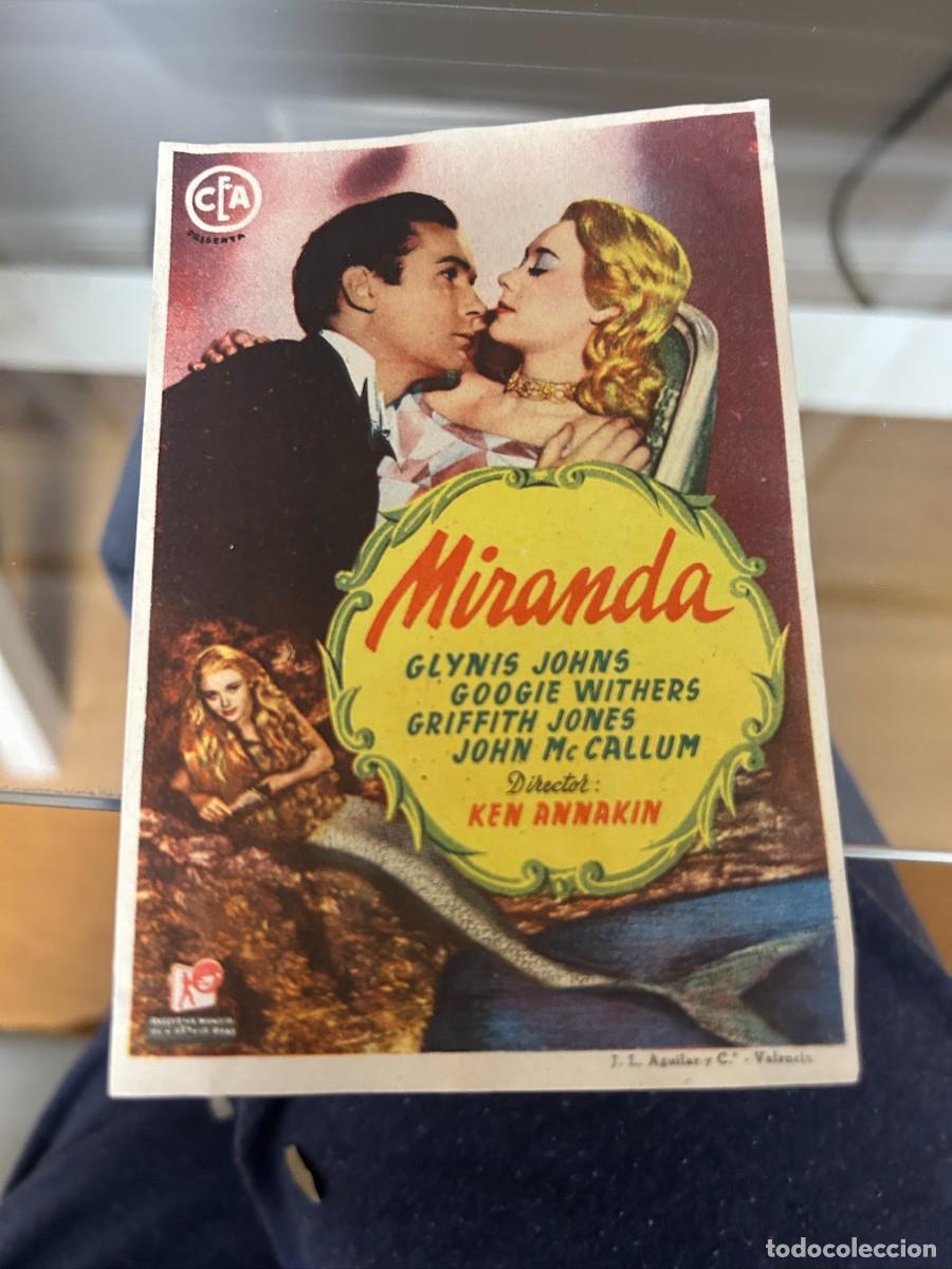 Cinema: &ordm;1096 MIRANDA SIN PUBLICIDAD BUEN ESTADO
