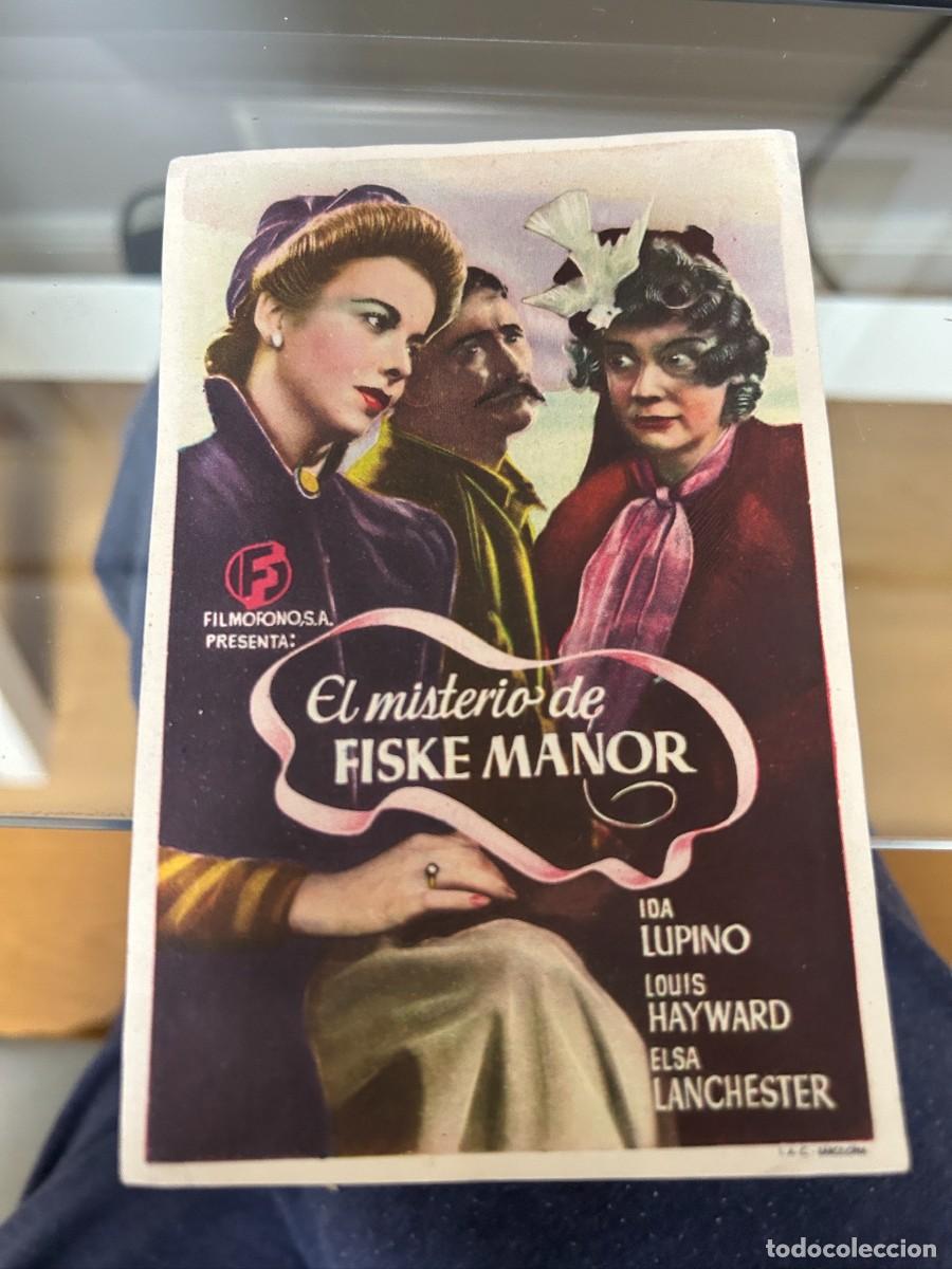 Cinema: &ordm;1103 EL MISTERIO DE FISKE MANOR CON PUBLICIDAD BUEN ESTADO