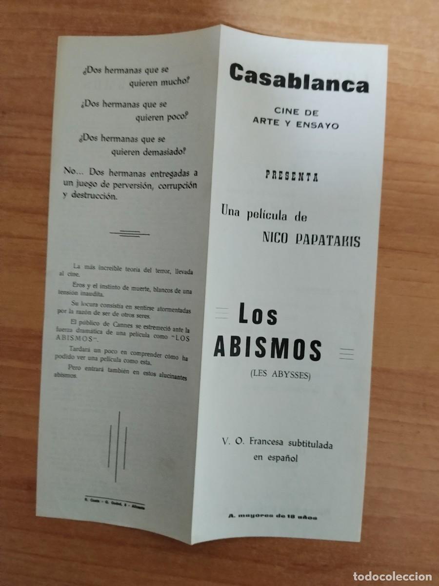 Cine: PROGRAMA DE CINE SALA ARTE Y ENSAYO--LOS ABISMOS - Foto 1