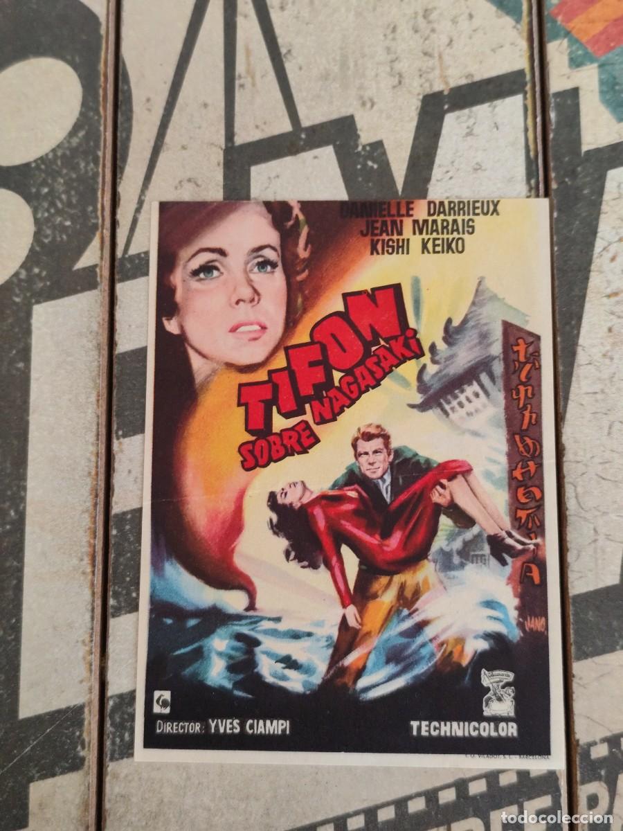 Folhetos de m&atilde;o de filmes antigos de cinema: Tif&oacute;n sobre Nagasaki sin publicidad