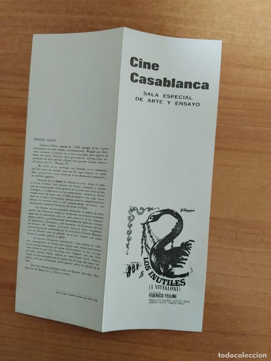 Cine: PROGRAMA DE CINE SALA ARTE Y ENSAYO--LOS INUTILES - Foto 1