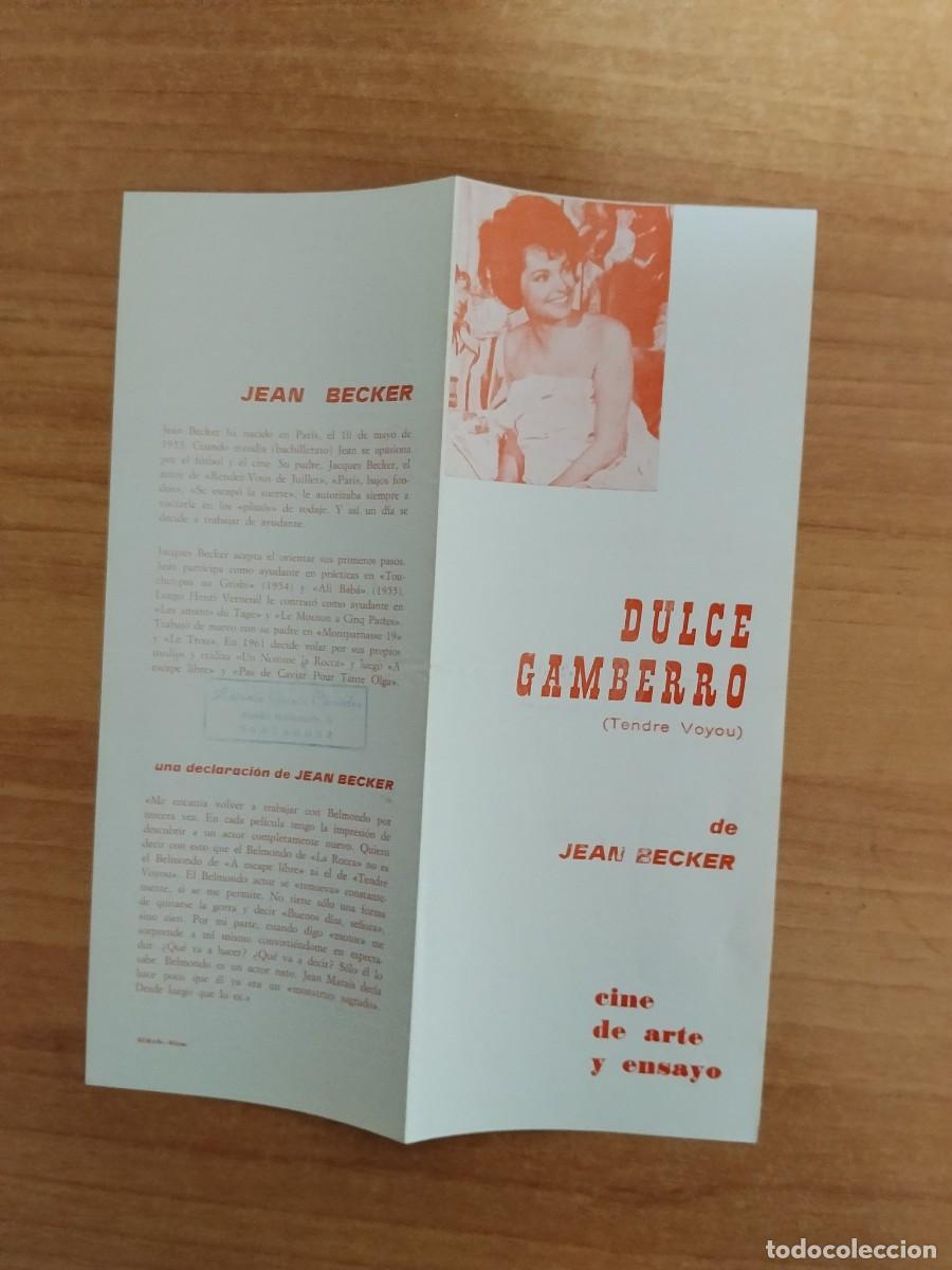  Foglietti di film di film antichi di cinema: PROGRAMA DE CINE SALA ARTE Y ENSAYO--DULCE GAMBERRO