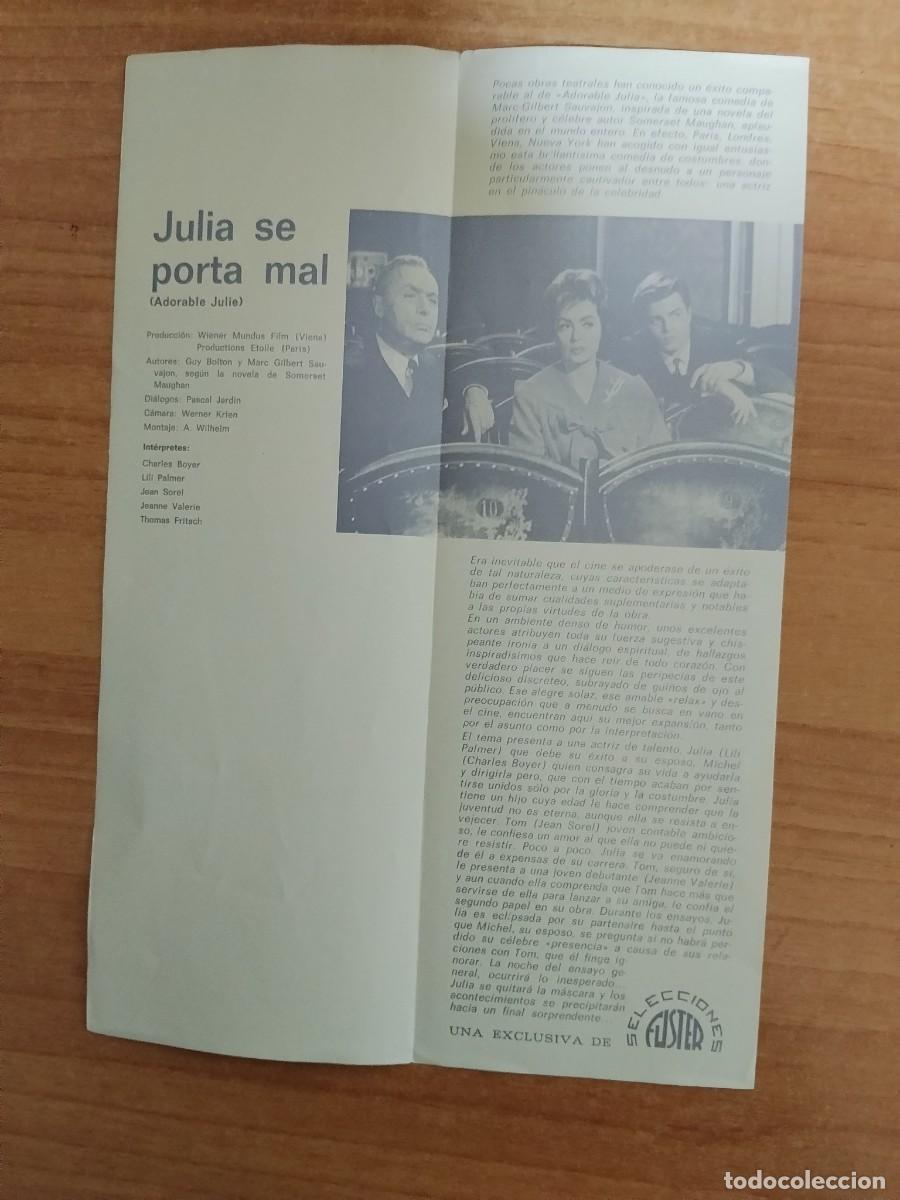 Cine: PROGRAMA DE CINE SALA ARTE Y ENSAYO--JULIA SE PORTA MAL - Foto 2