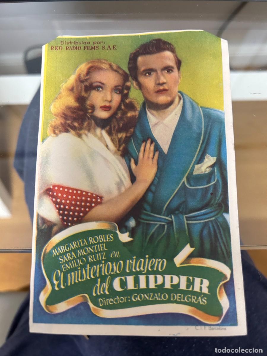  Flyers Publicitaires de films Anciens: &ordm;1109 EL MISTERIOSO VIAJERO DEL CLIPPER SIN PUBLICIDAD COMO SEVE