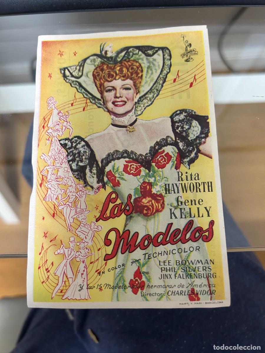 Folhetos de m&atilde;o de filmes antigos de cinema: &ordm;1110 LAS MODELOS CINE GONGORA CORDOBA CON PUBLICIDAD BUEN ESTADO