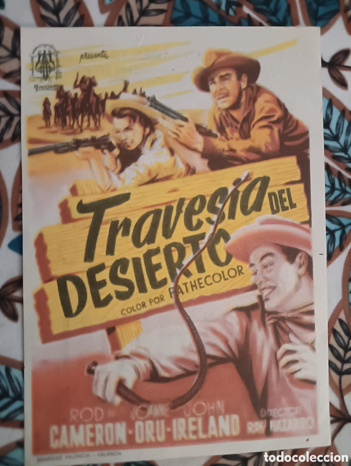 Cine: TRAVES&Iacute;A DEL DESIERTO - ROD CAMERON, JOANNE DRU, JOHN IRELAND - CON PUBLICIDAD
