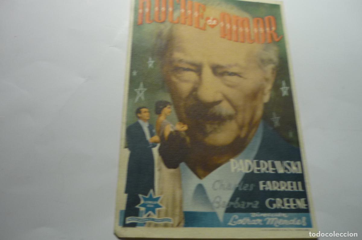 Cine: programa noche de amor paderewski