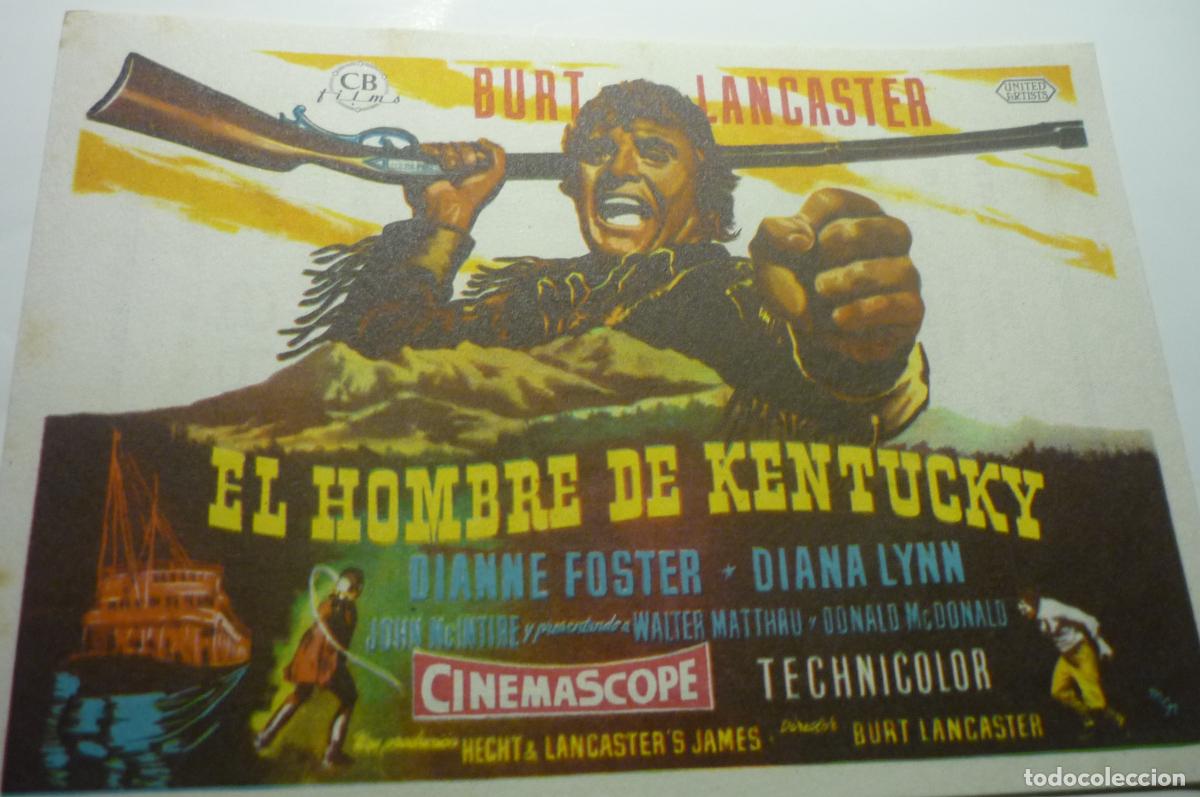 Cine: programa el hombre de kentucky,. burt lancaster publicidad