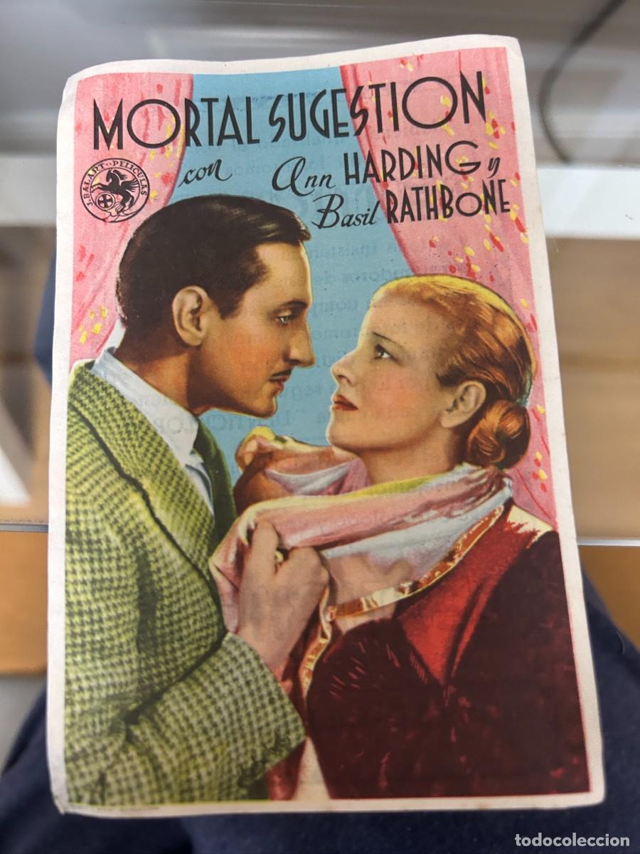 Kino: &ordm;1122 MORTAL SUGESTION CON PUBLICIDAD BUEN ESTADO