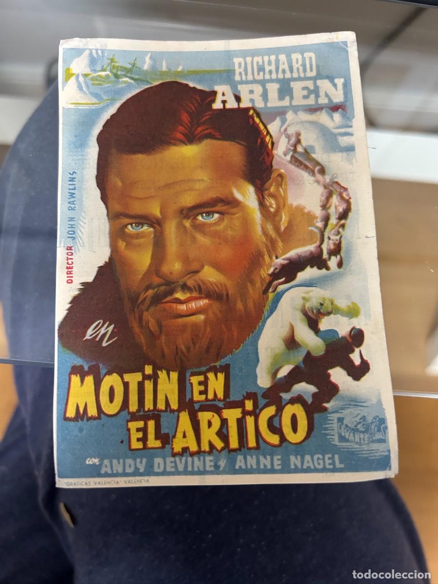 Cine: &ordm;1123 MOTIN EN EL ARTICO TEATRO CINE NUEVO CON PUBLICIDAD BUEN ESTADO