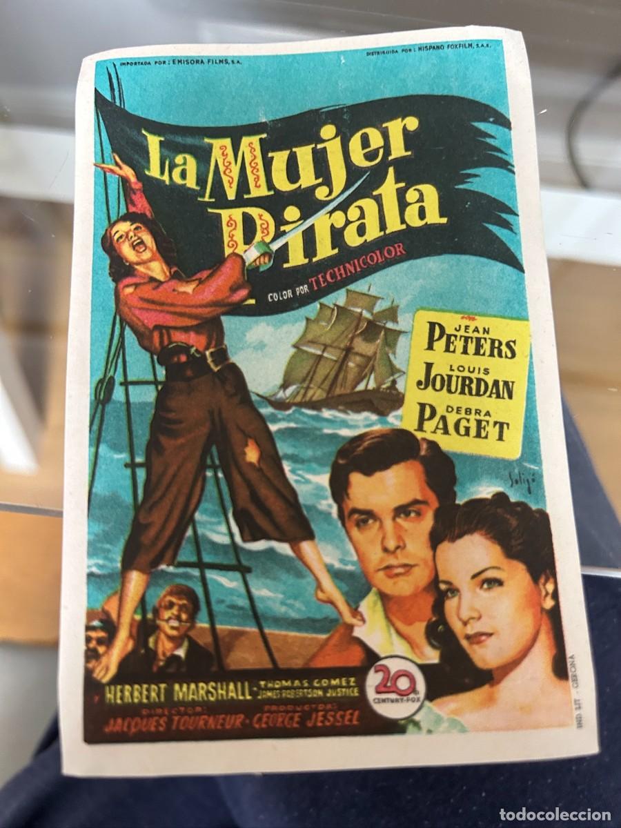 Cine: &ordm;1138 LA MUJER PIRATA CINE MONTERROSA REUS CON PUBLICIDAD BUEN ESTADO