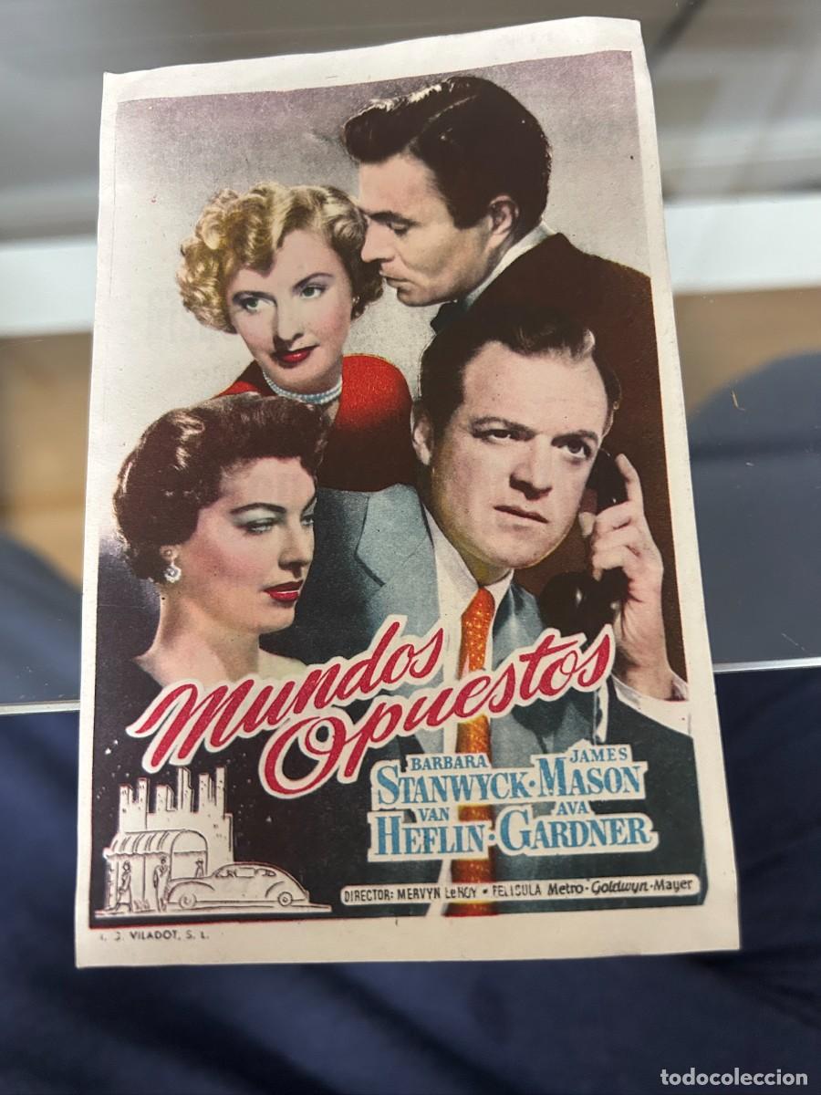 Cine: &ordm;1147 MUNDOS OPUESTOS CINE ESPA&Ntilde;A CON PUBLICIDAD BUEN ESTADO