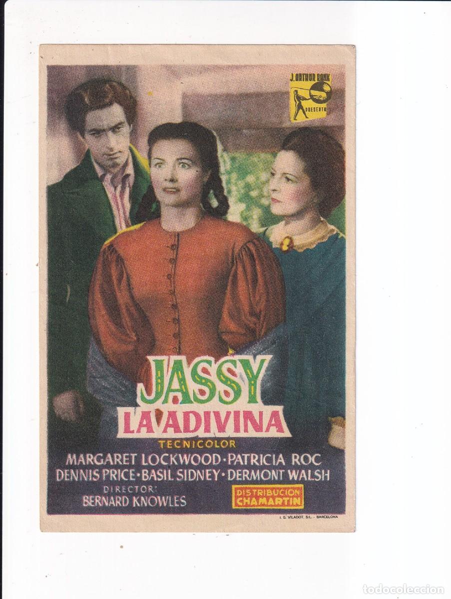 Cine: JASSY LA ADIVINA : MRGARET LOCKWOOD .- CON PUBLICIDAD