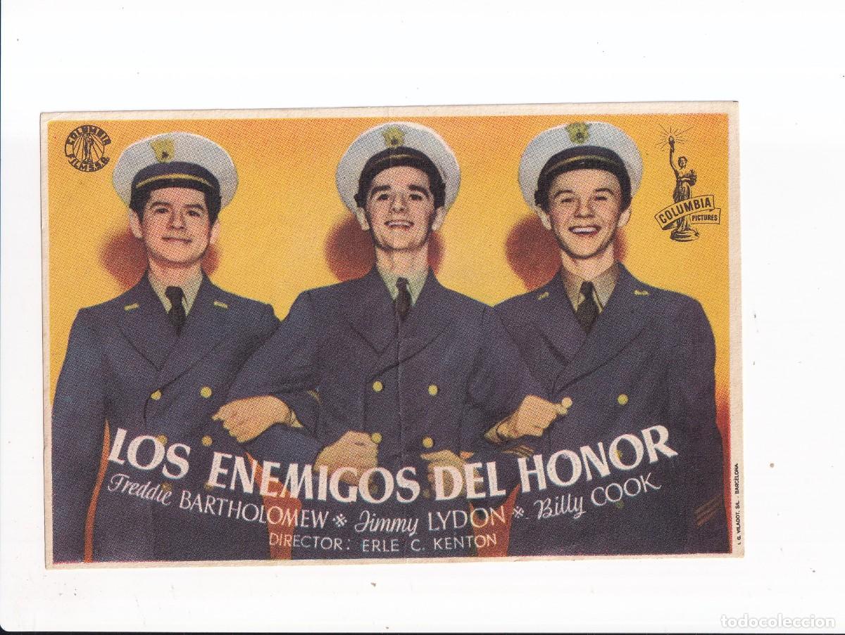 Cine: LOS ENEMIGOS DEL HONOR : FREDDIE BARTHOLOMEW :- SIN PUBLICIDAD