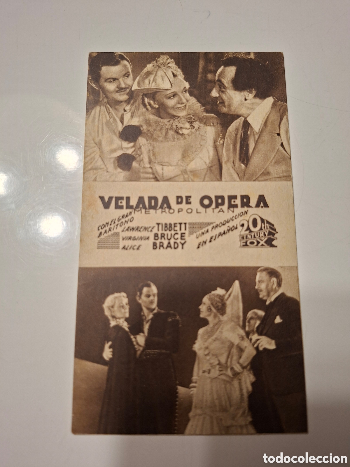 Cine: Folleto de mano : velada de opera. CITC1