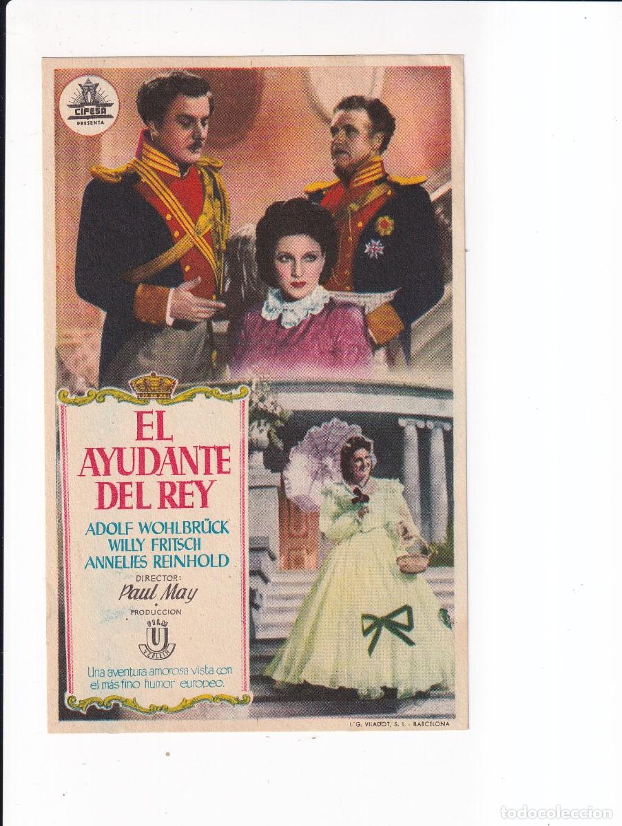 Cinema: EL AYUDANTE DEL REY : ADOLF WOHLBRUCK .- SIN PUBLICIDAD