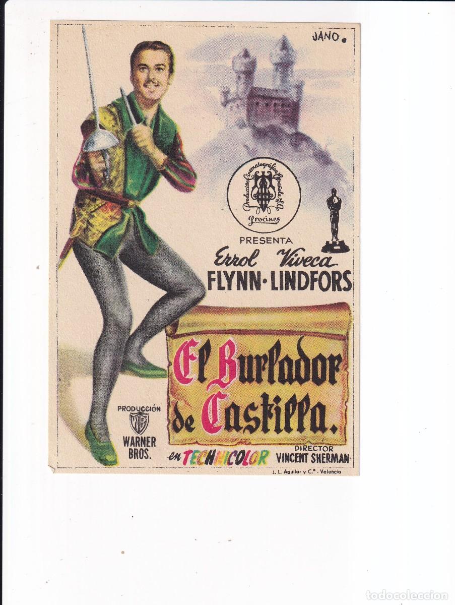 Cinema: EL BURLADOR DE CASTILLA : ERROL FLYNN .- SIN PUBLICIDAD
