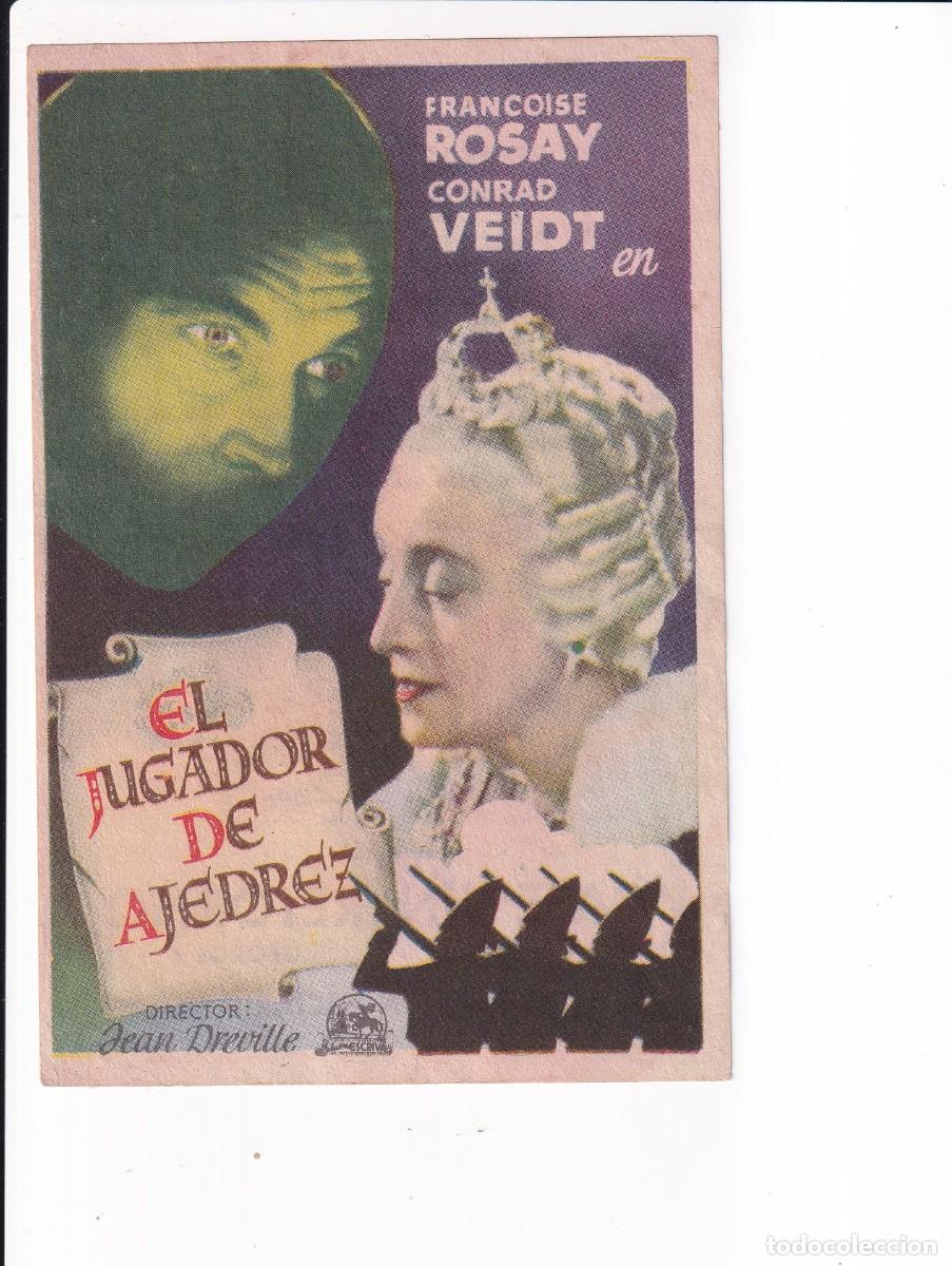 Cine: EL JUGADOR DE AJEDREZ : FRANCOISE ROSAY .- CON PUBLICIDAD