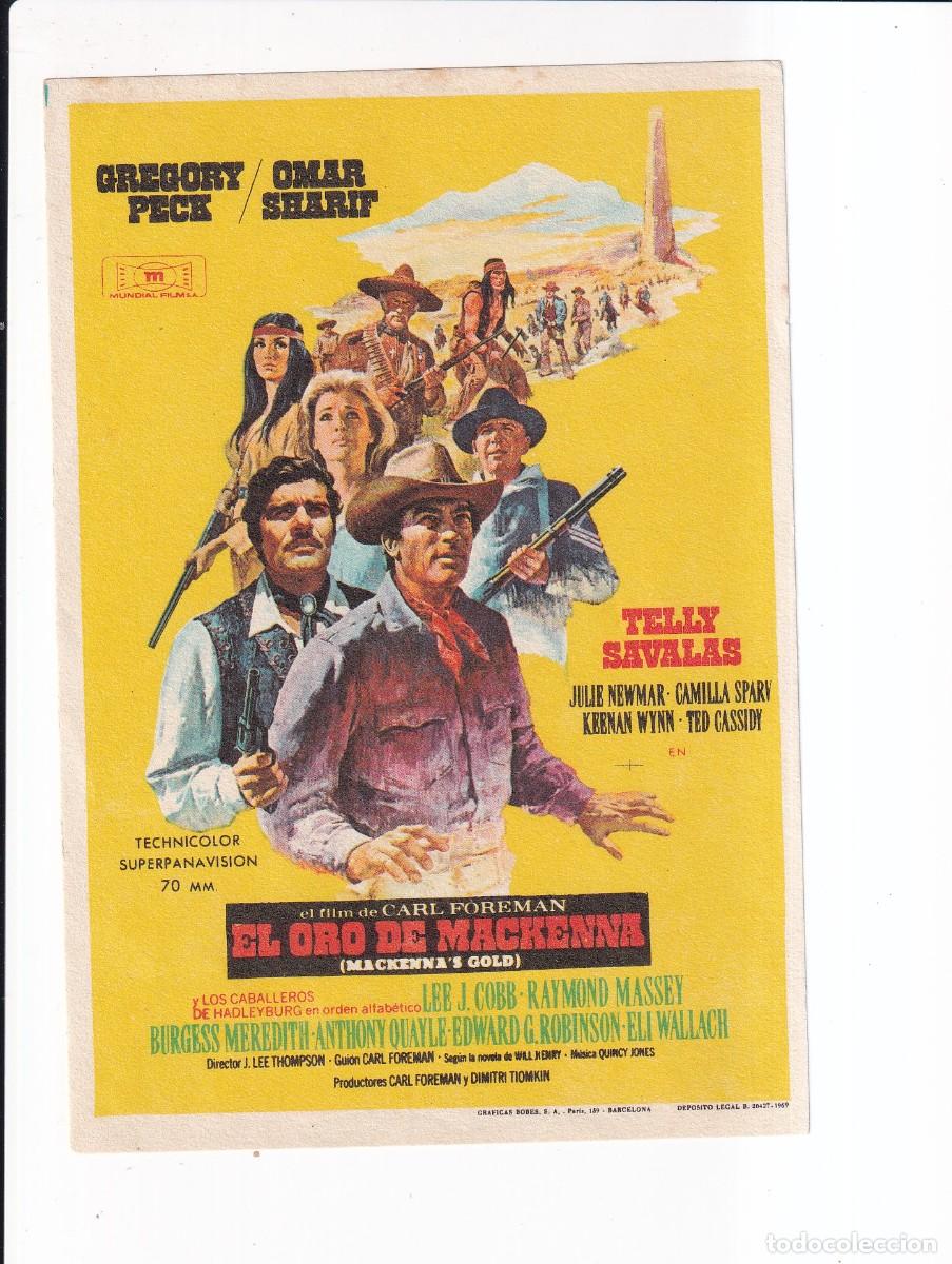 Cine: EL ORO DE MACKENNA : GREGORY PECK .- SIN PUBLICIDAD
