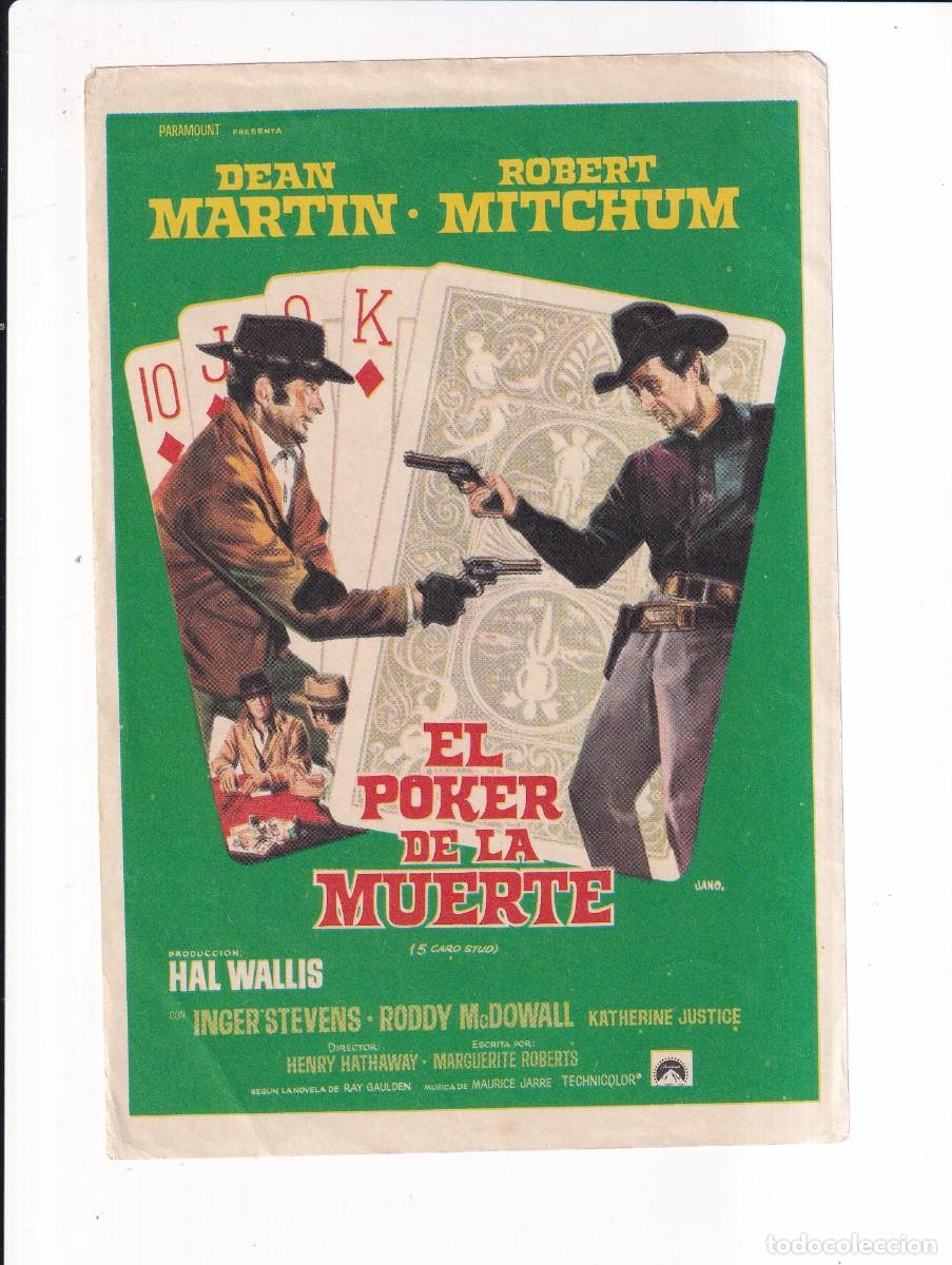 Cine: EL POKER DE LA MUERTE : DEAN MARTIN .- SIN PUBLICIDAD