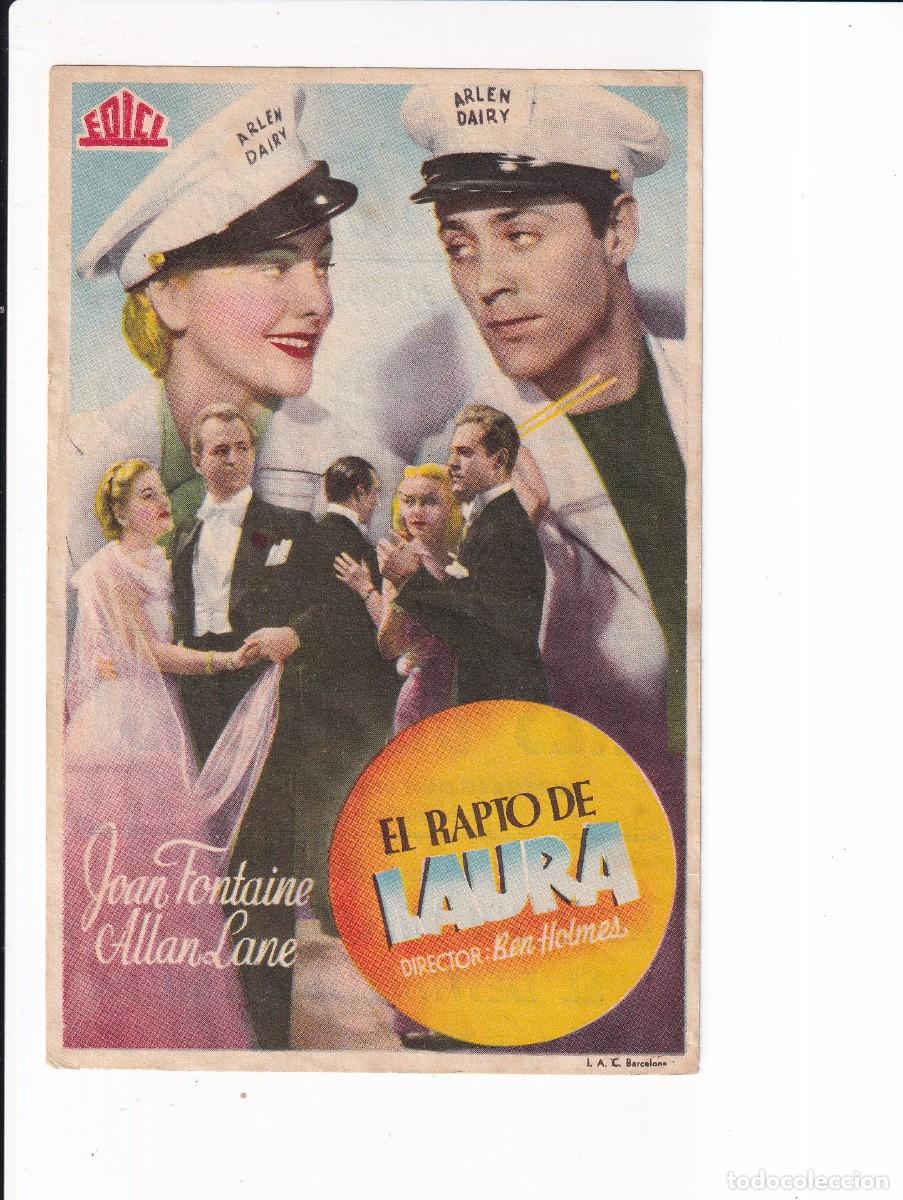 Cine: EL RAPTO DE LAURA : JON FONTAINE .- CON PUBLICIDAD