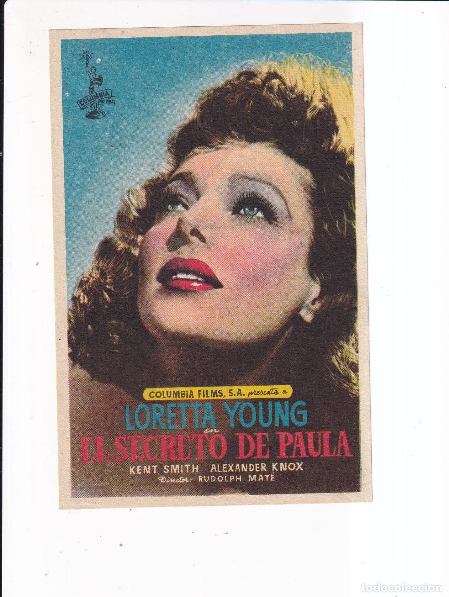 Cine: EL SECRETO DE PAULA : LORETTA YOUNG .- SIN PUBLICIDAD