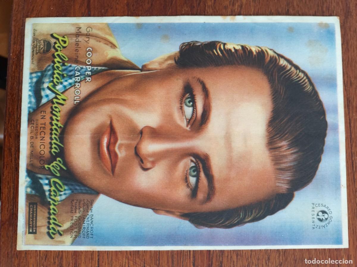Cine: POLICIA MONTADA DEL CANADA -CON PROPAGANDA EN CONTRAPORTADA -HOSTALRICH -1947