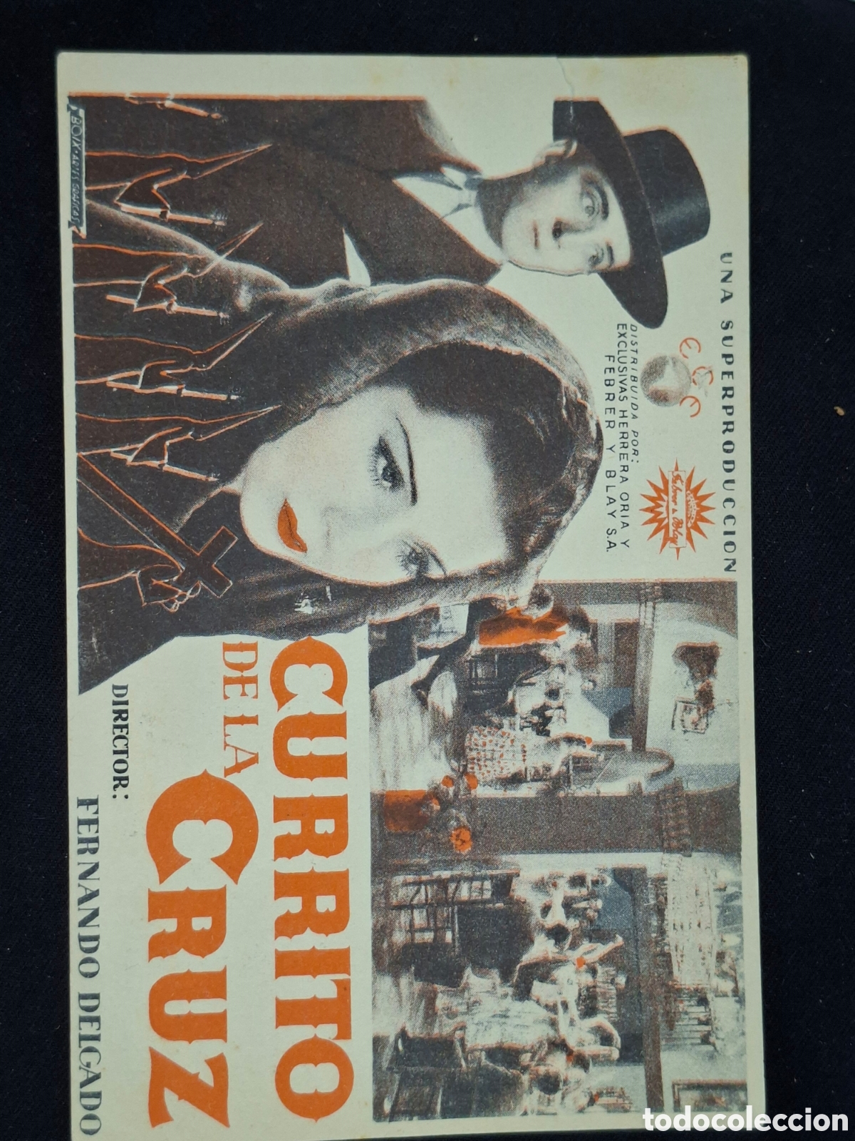 Cine: Folleto Publicitario de la pel&iacute;cula Currito de la Cruz.1936. Cine principal de Gracia. CITC1
