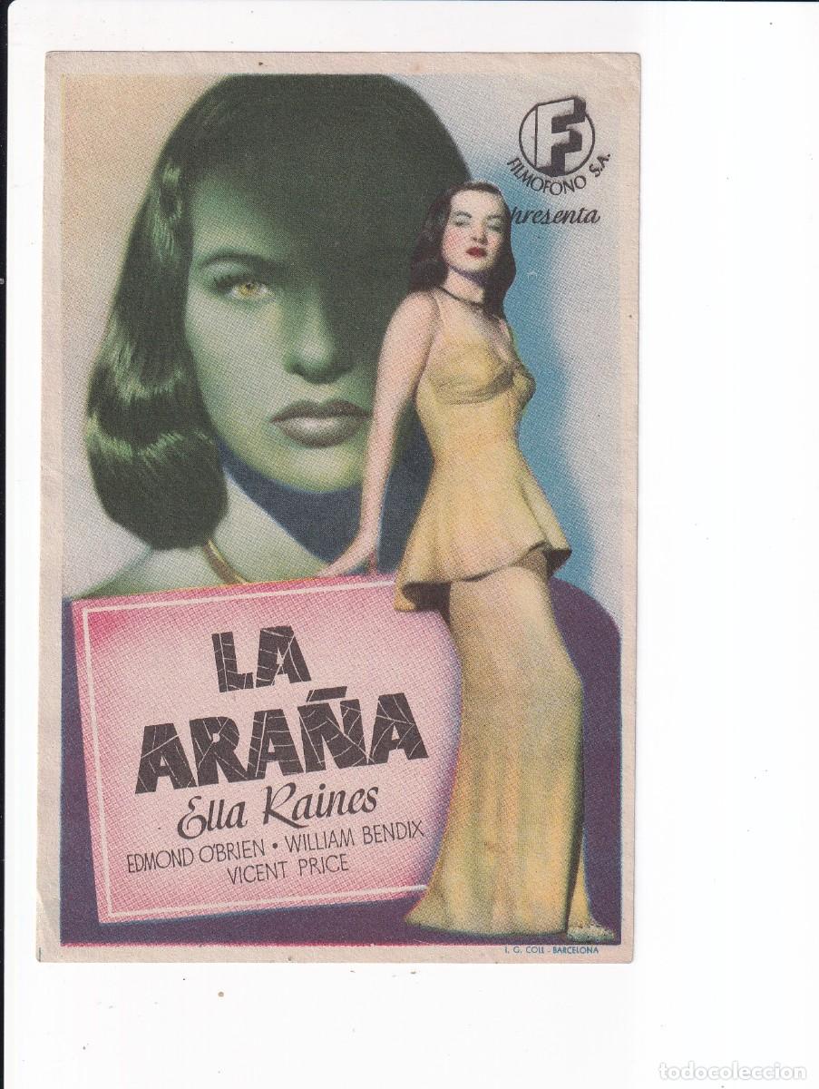Cine: LA ARA&Ntilde;A : ELLA RAINES : SIN PUBLICIDAD