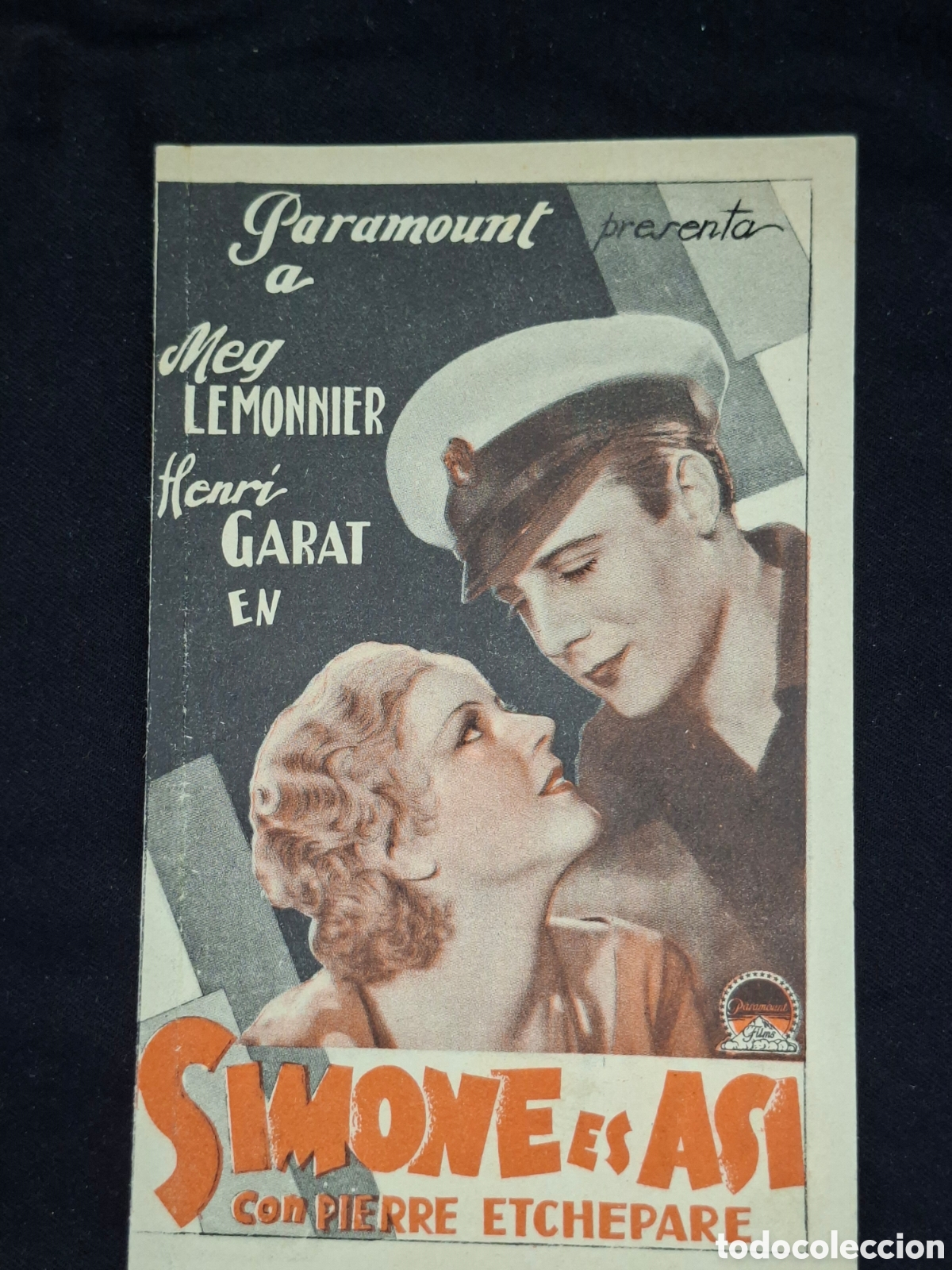 Cine: SIMONE ES AS&Iacute;. PROGRAMA DOBLE A&Ntilde;O 1934. ORIGINAL DE &Eacute;POCA., cine Capitol. CITC1