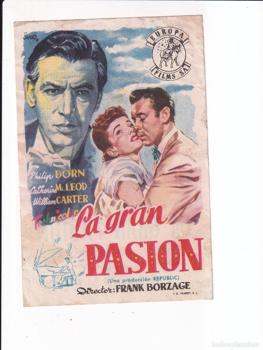 Cine: LA GRAN PASION : PHILIP DORN :_ CON PUBLICIDAD