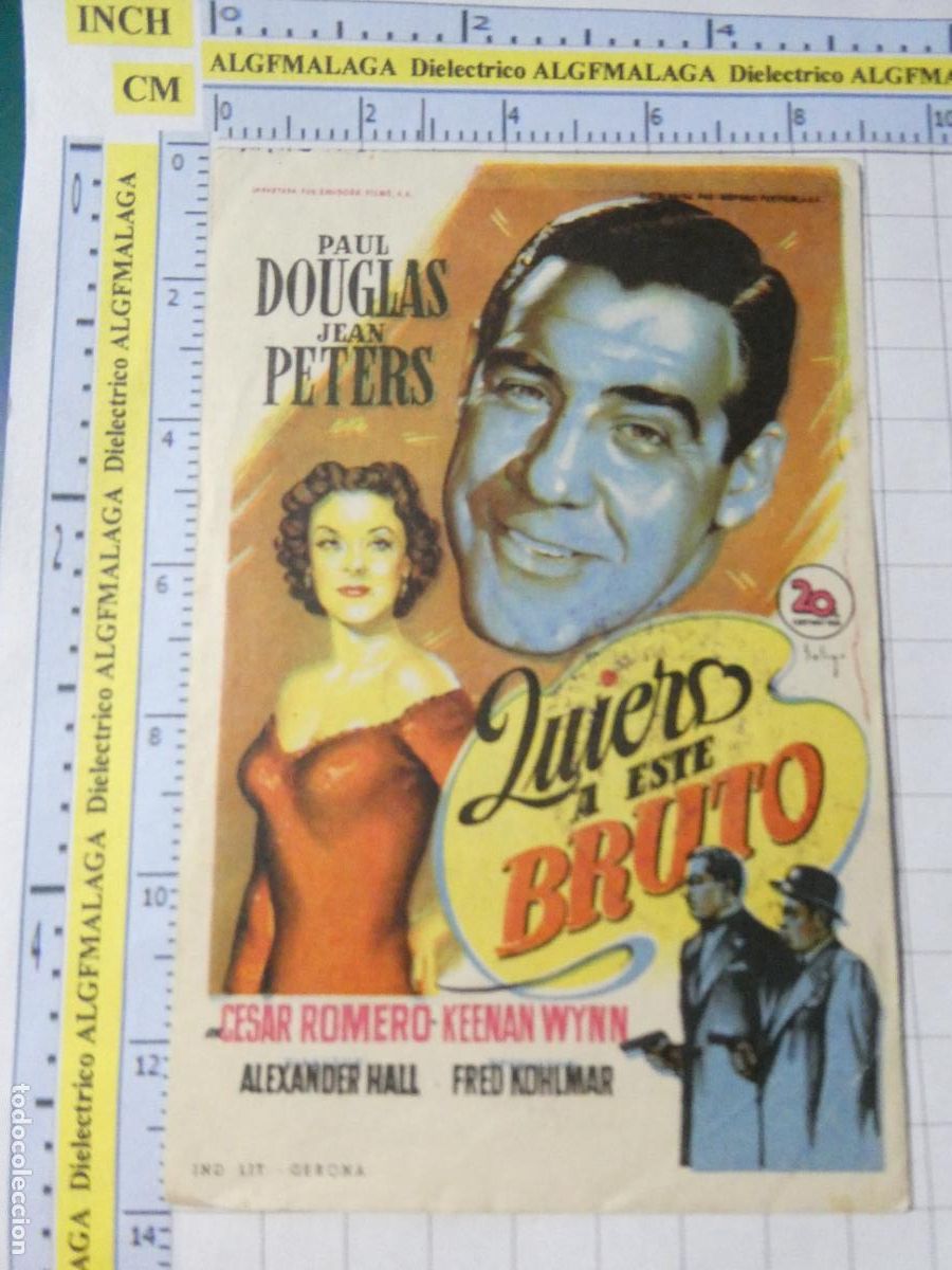 Cinema: PROGRAMA DE MANO. CINE. PEL&Iacute;CULA. QUIERO A ESTE BROTO MATASELLOS CONTRIBUCIONES &Oacute;RGIVA GRANADA. 526