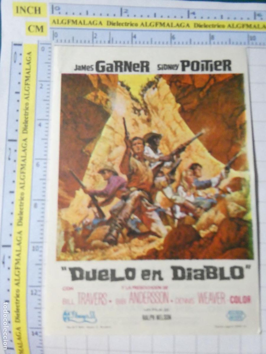 Cine: PROGRAMA DE MANO. CINE. PEL&Iacute;CULA. DUELO EN DIABLO CINE TIVOLI ANDUJAR JAEN. 532