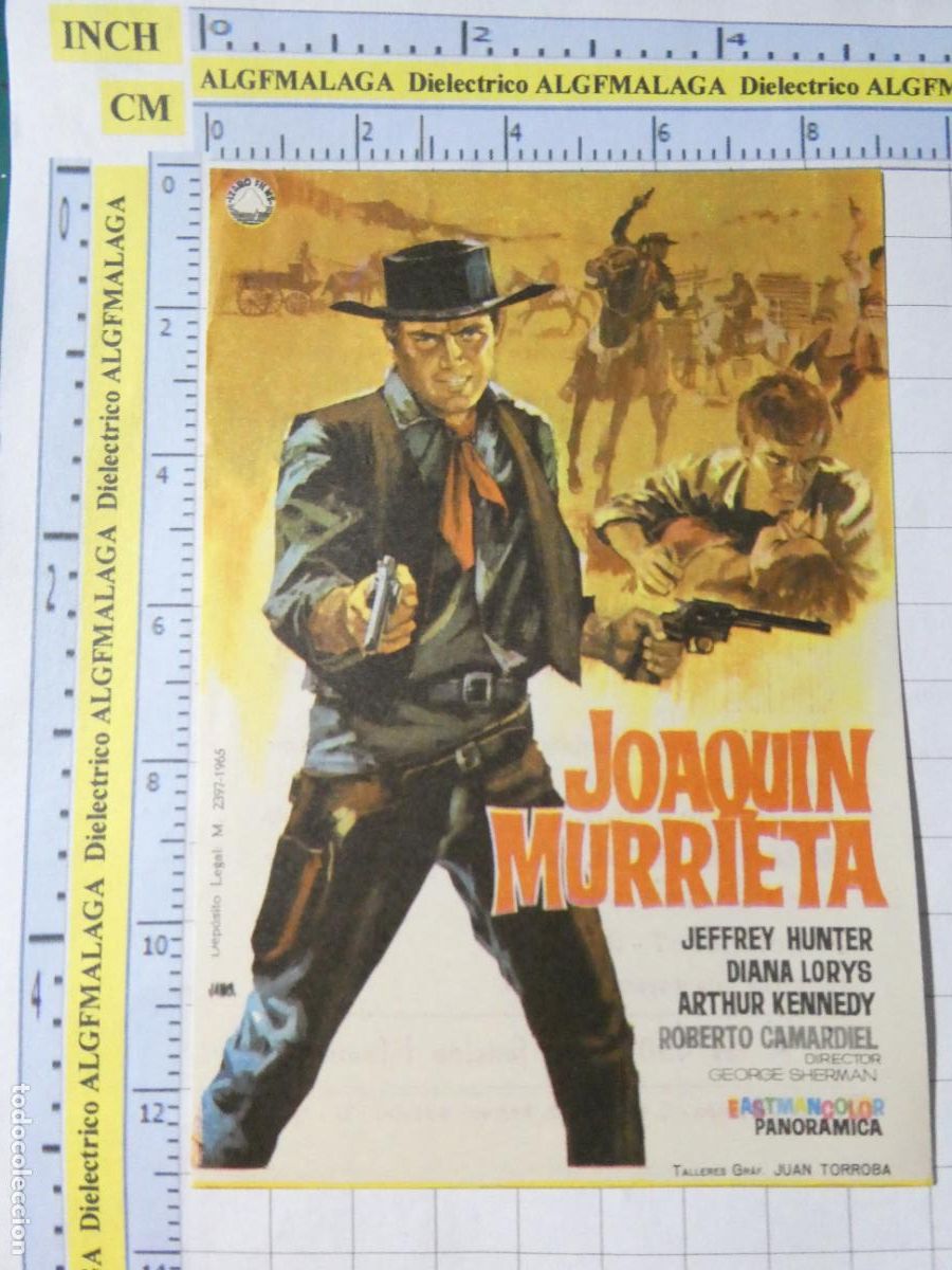 Cine: PROGRAMA DE MANO. CINE. PEL&Iacute;CULA. JOAQU&Iacute;N MURRIETA CINE AVENIDA AND&Uacute;JAR JAEN. 535