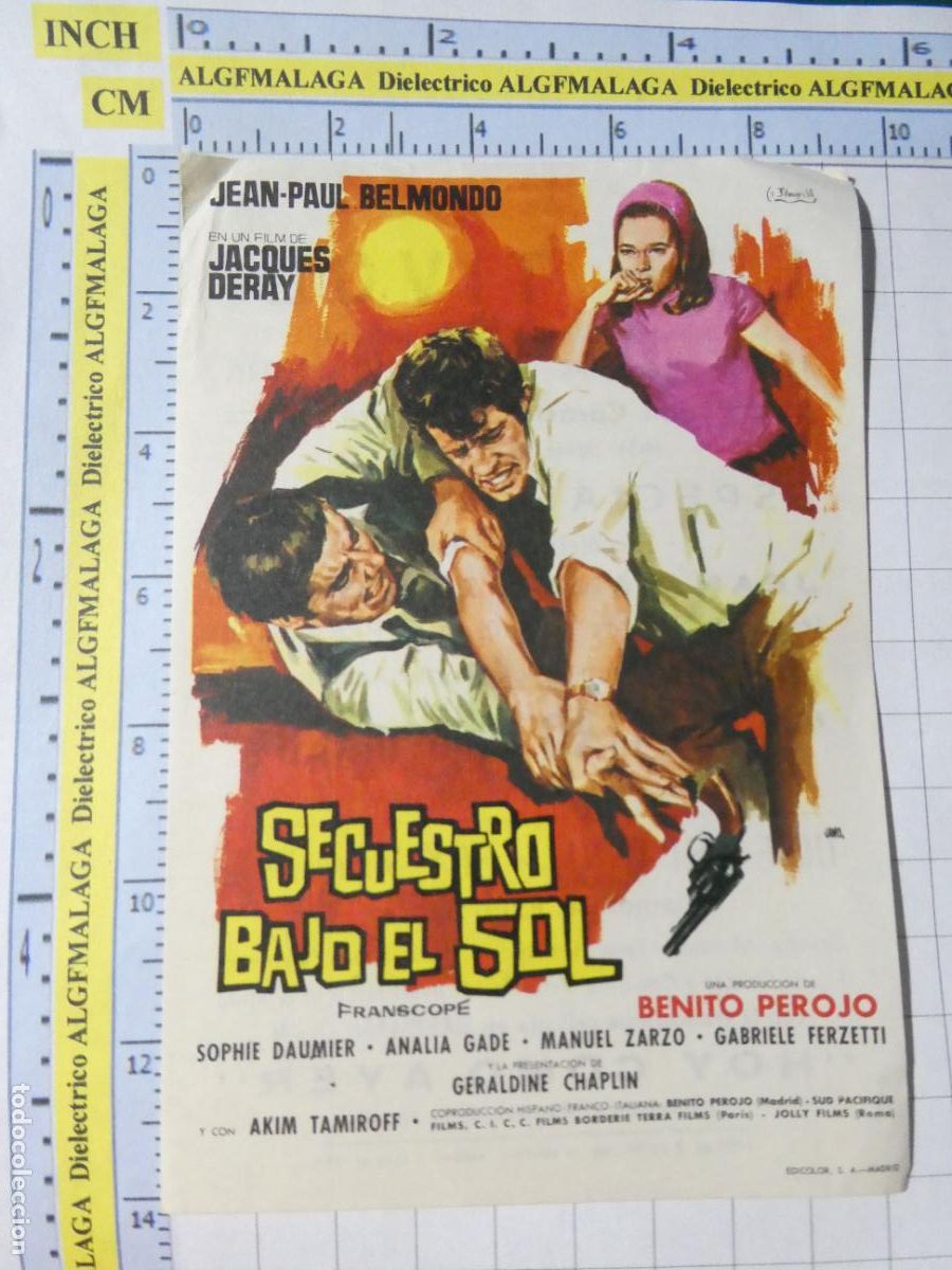 Cine: PROGRAMA DE MANO. CINE. PEL&Iacute;CULA. SECUESTRO BAJO EL SOL CINE TIVOLI AND&Uacute;JAR JAEN. 538