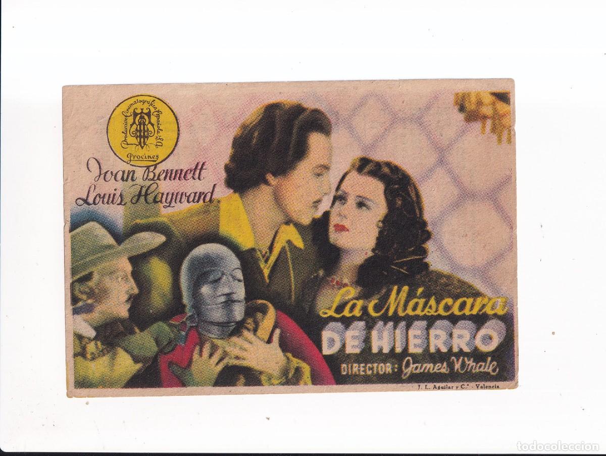 Cine: LA MASCARA DE HIERRO : JOAN BENNEFT .- CON PUBLICIDAD