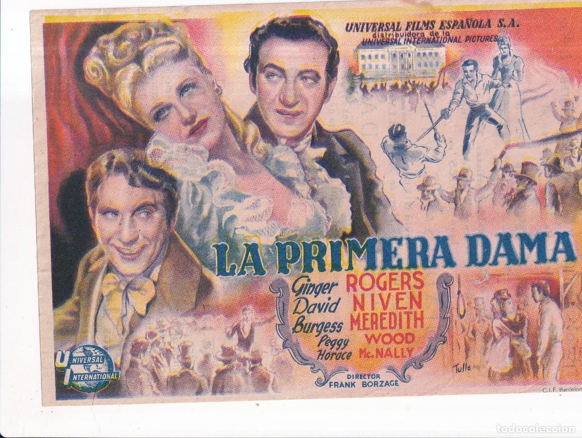 Cine: LA PRIMERA DAMA : GINGER ROGERS .- CON PUBLICIDAD