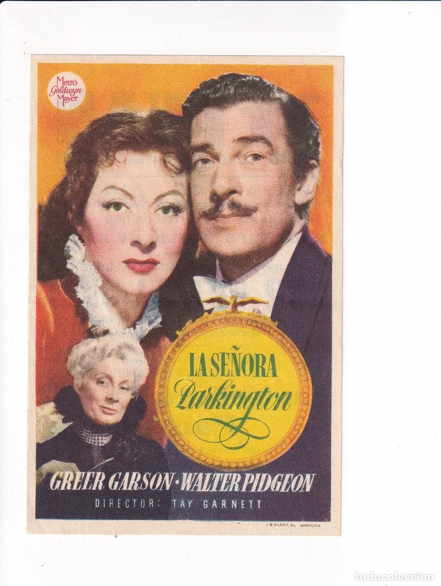 Cine: LA SE&Ntilde;ORA LARKINGTEN : GREER GARSON .- CON PUBLICIDAD