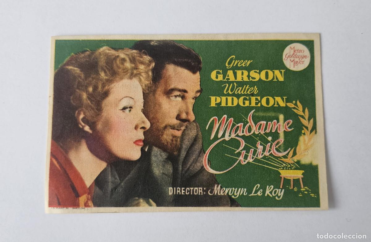 Cine: PROGRAMA DE MANO - MADAME CURIE - MERVIN LE ROY - Foto 1