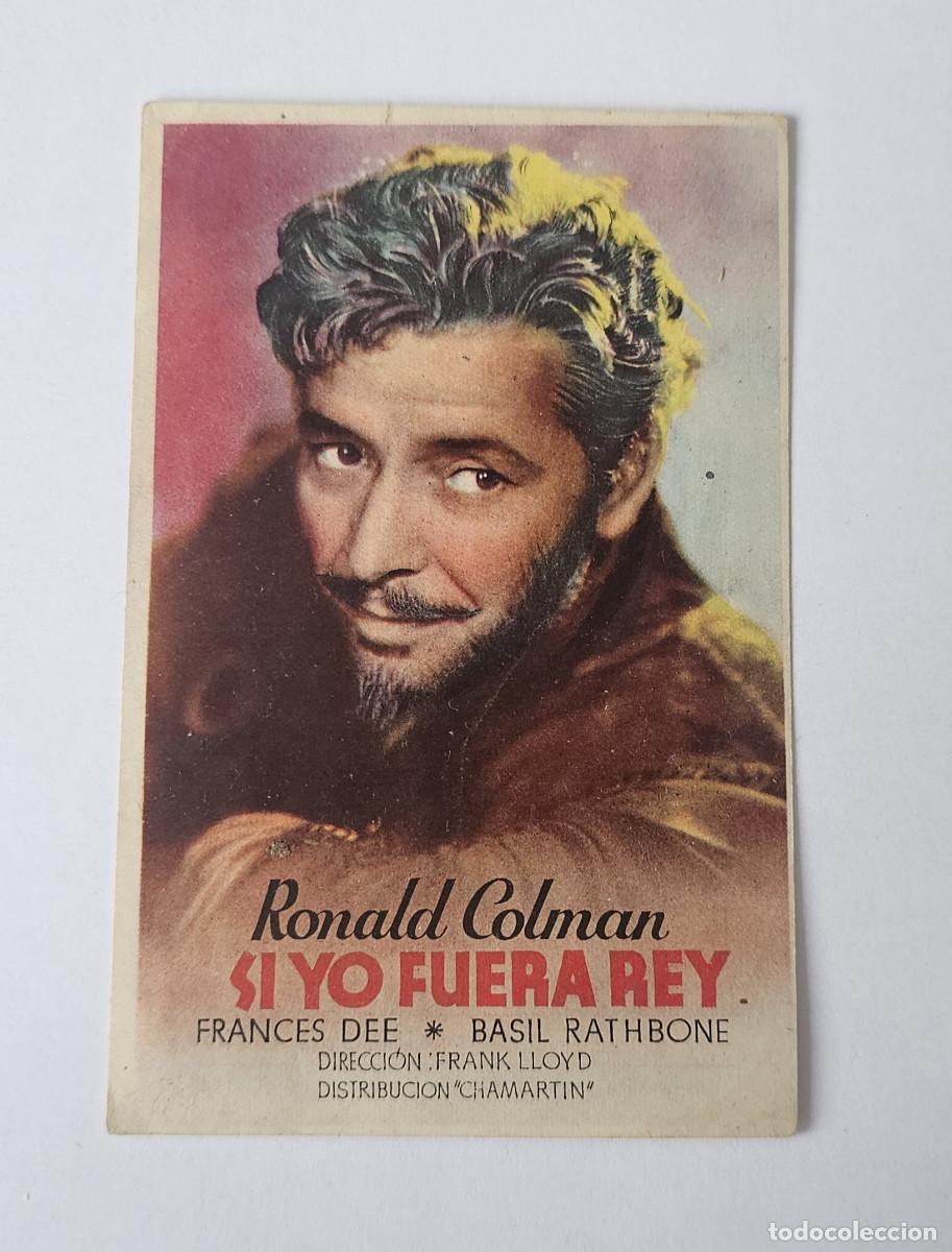 Cine: PROGRAMA DE MANO - SI YO FUERA REY - FRANK LLOYD