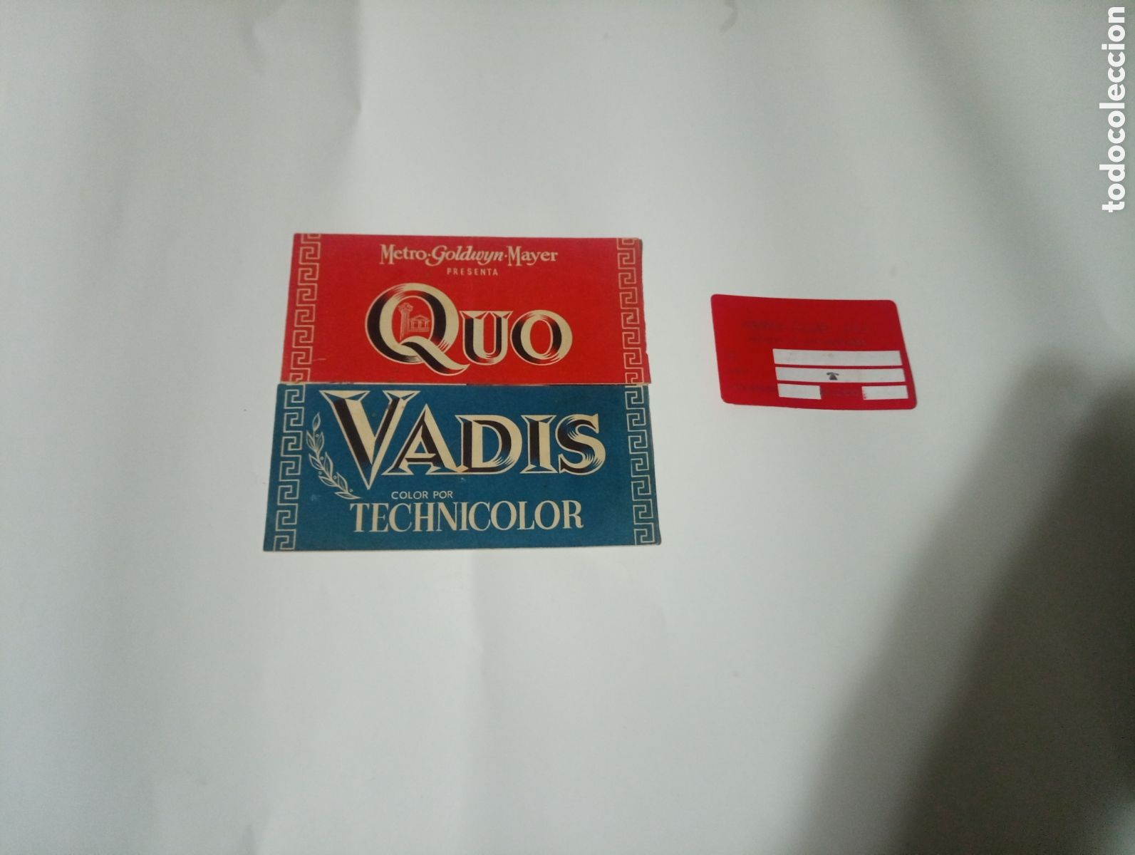 Cine: Folleto de mano quo vadis - Foto 1