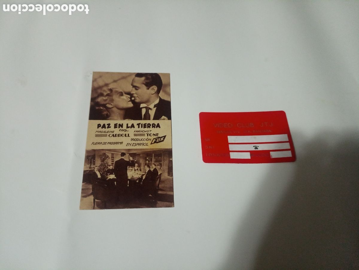 Cine: Folleto de mano paz en la tierra