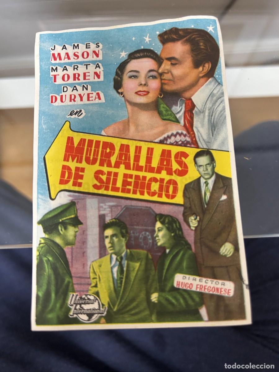 Cine: &ordm;1149 murallas de silencio cine avenida la seo de urgel lerida con publicidad buen estado