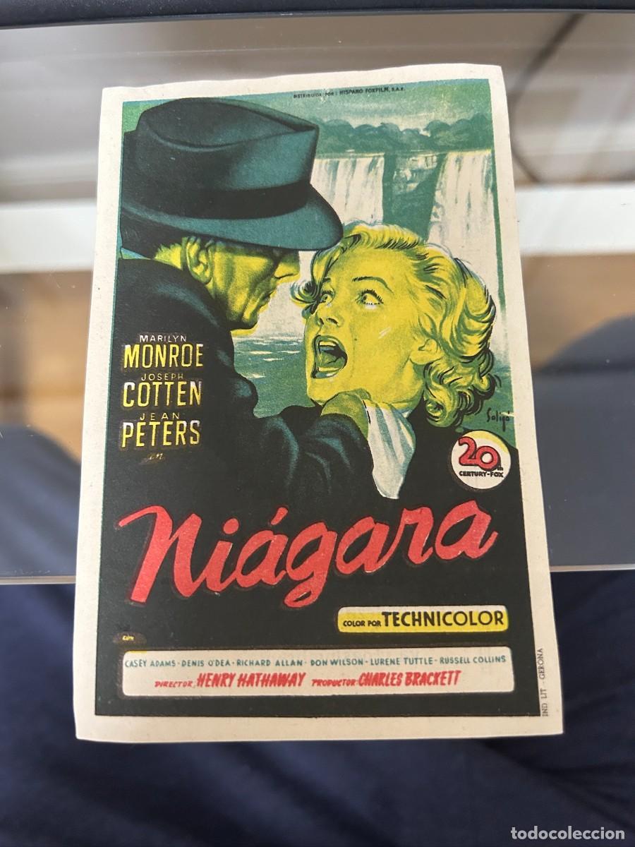 Cine: &ordm;1162 niagara marilyn monroe teatro circo y salon novedades orihuela con publicidad buen estado